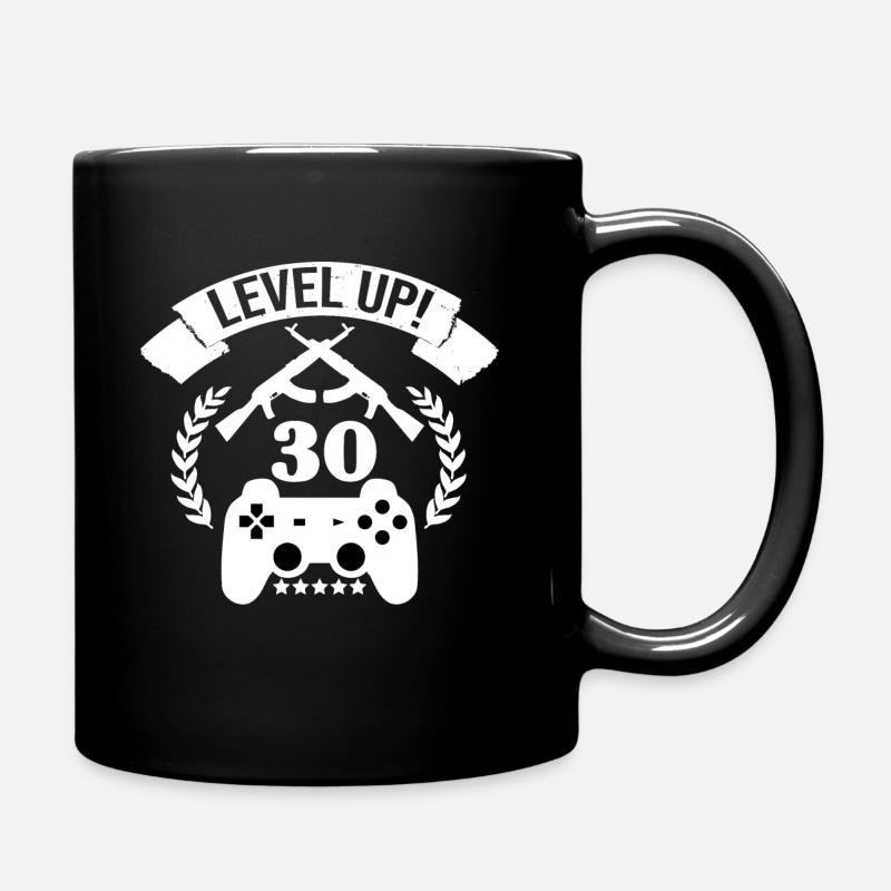 Be a gamer for 30 years! - Full Colour Mug - black