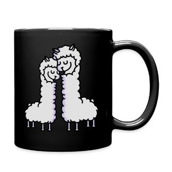 Llama Love - Mug uni - noir - Droite
