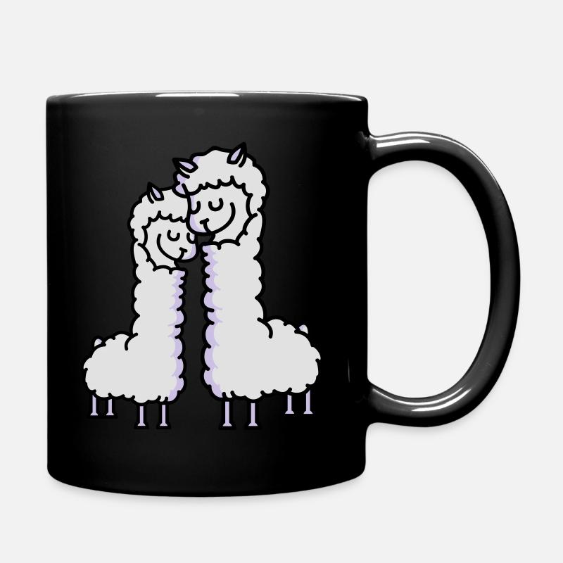 Lama Love - Tasse einfarbig - Schwarz