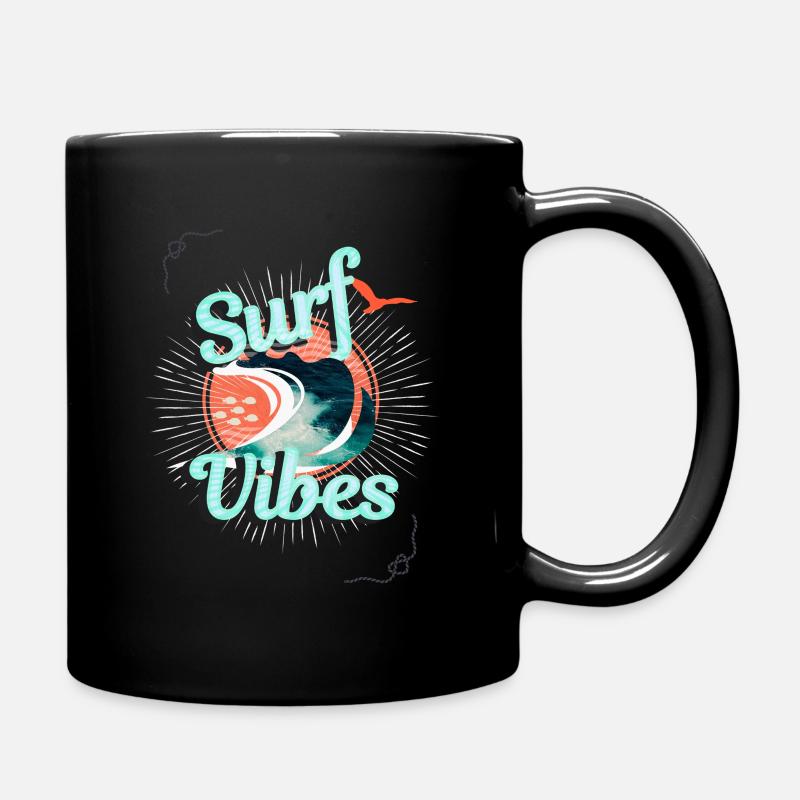 ondes de surf - Mug uni - noir