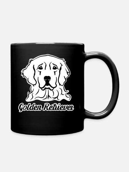 Golden Retriever - Mug uni - noir