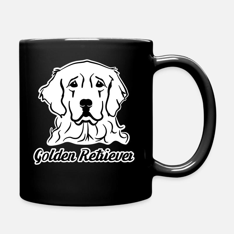 Golden Retriever - Tasse einfarbig - Schwarz