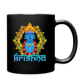 Cadeau de l'hindouisme Krishna Mandala - Mug uni - noir - Droite