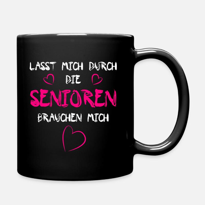 Altenpflegerin - Pflege - Tasse einfarbig - Schwarz