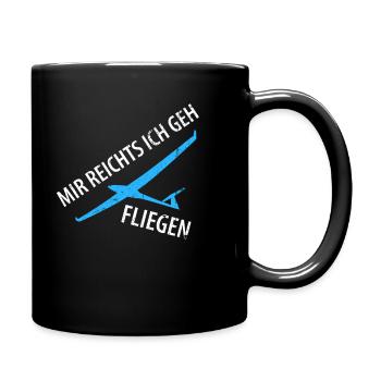 Je vais voler - Mug uni - noir - Droite