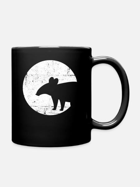 Tapir - Tasse einfarbig - Schwarz