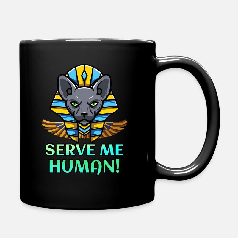 Chat Sphynx Pharaon chat égyptien - Mug uni - noir