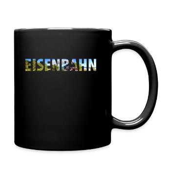 Zug Eisenbahn Eisenbahner Züge Triebfahrzeugführer - Tasse einfarbig - Schwarz - Rechts