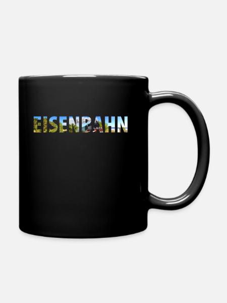 Zug Eisenbahn Eisenbahner Züge Triebfahrzeugführer - Tasse einfarbig - Schwarz