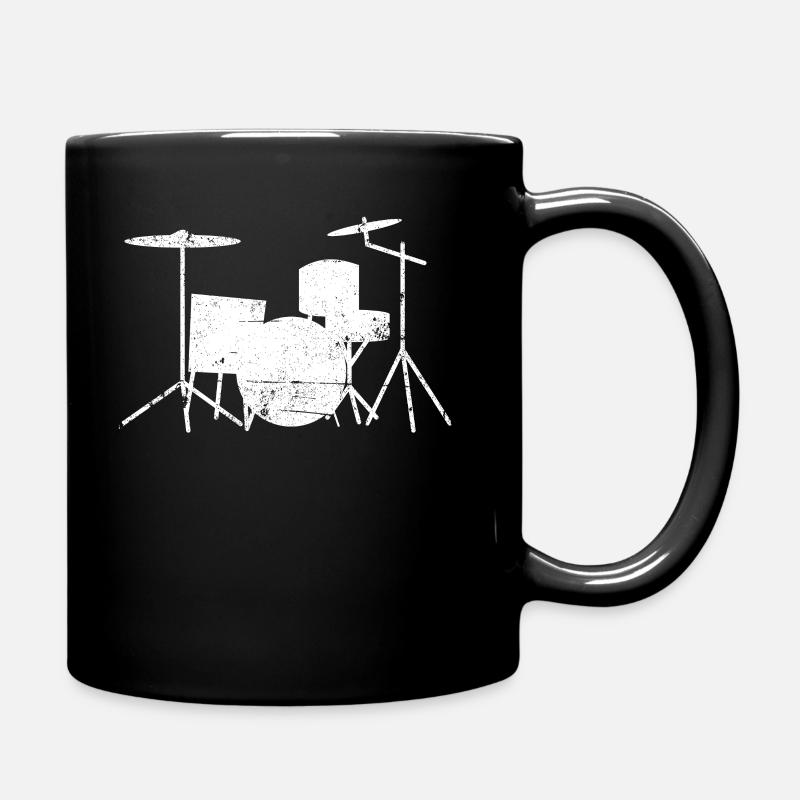 Drummer Drums Drum Drums - Full Colour Mug - black