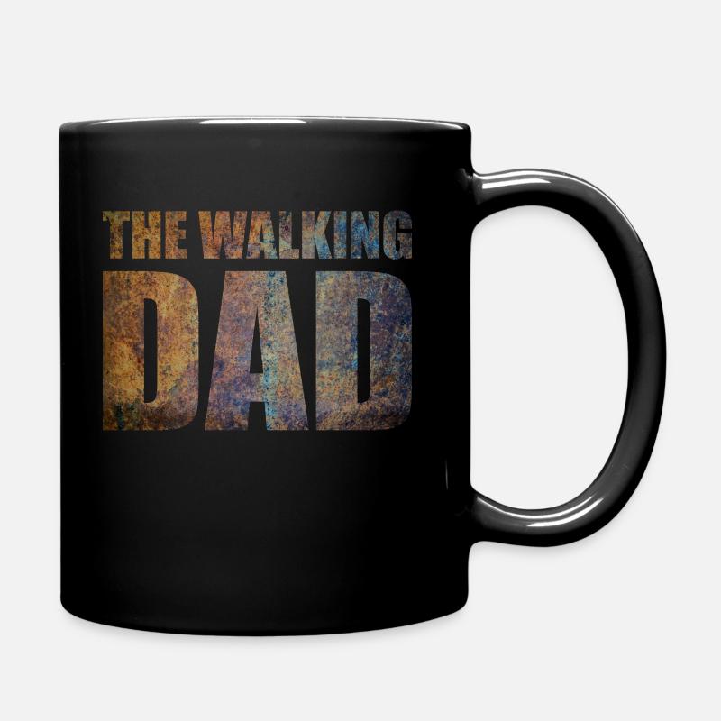 The walking Dad - Tasse einfarbig - Schwarz