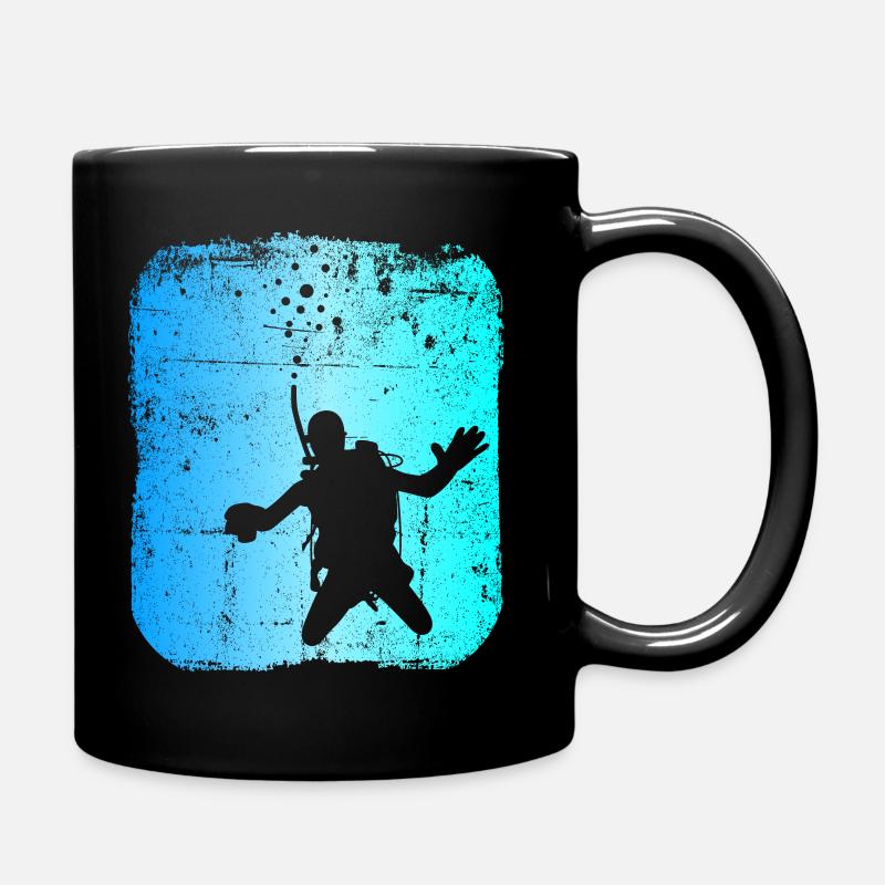 Plongeurs plongée apnée plongée sous-marine eau mer - Mug uni - noir