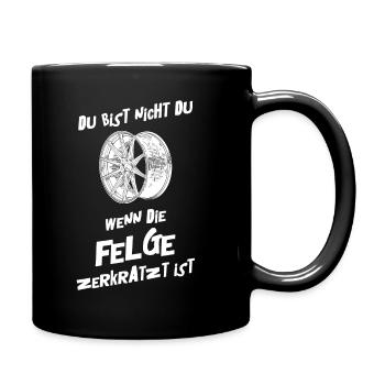 Tuning Tuner Schrauber - Tasse einfarbig - Schwarz - Rechts