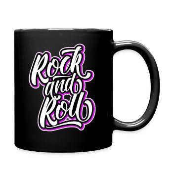 Rock n Roll - Full Colour Mug - black - Right