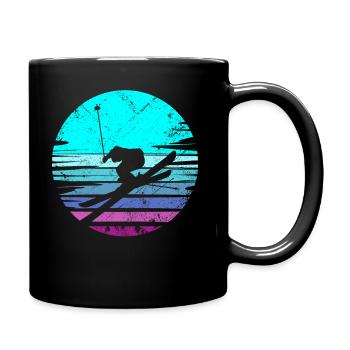Ski Ski Ski Skieur Descente - Mug uni - noir - Droite