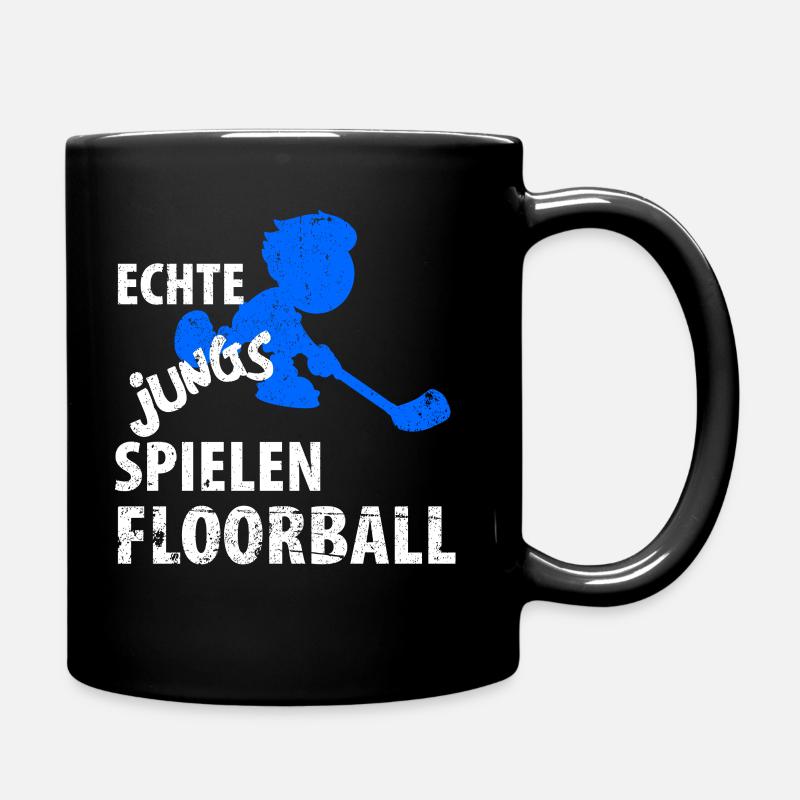 Floorball - Tasse einfarbig - Schwarz