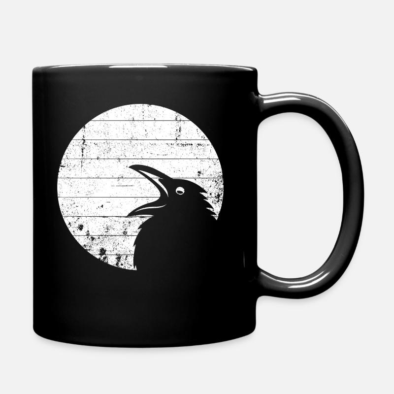 Rabe - Krähe - Tasse einfarbig - Schwarz
