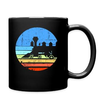 Zug Eisenbahn Eisenbahner forme les conducteurs - Mug uni - noir - Droite