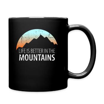 Randonnées montagnes montagnes alpines alpinisme montagne - Mug uni - noir - Droite