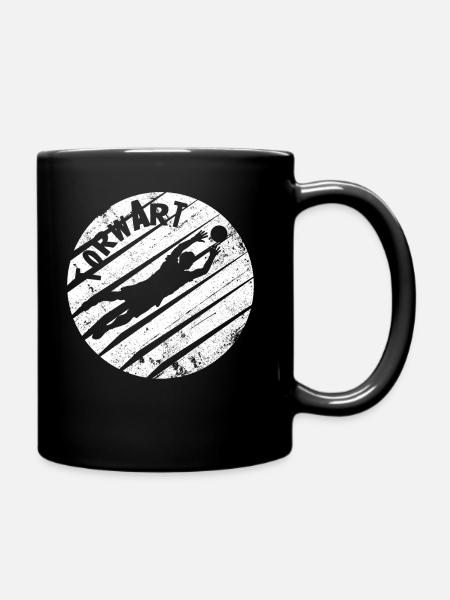 Fußball - Tasse einfarbig - Schwarz