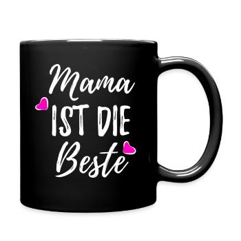 Mama Mutti - Tasse einfarbig - Schwarz - Rechts
