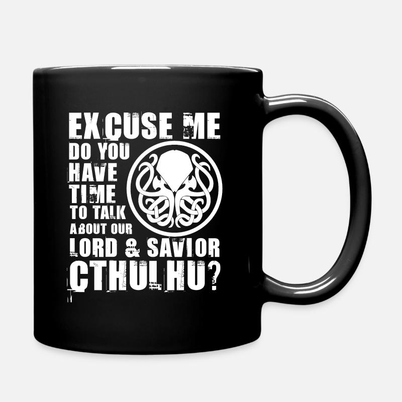 Cthulhu notre Seigneur &Sauveur - Mug uni - noir