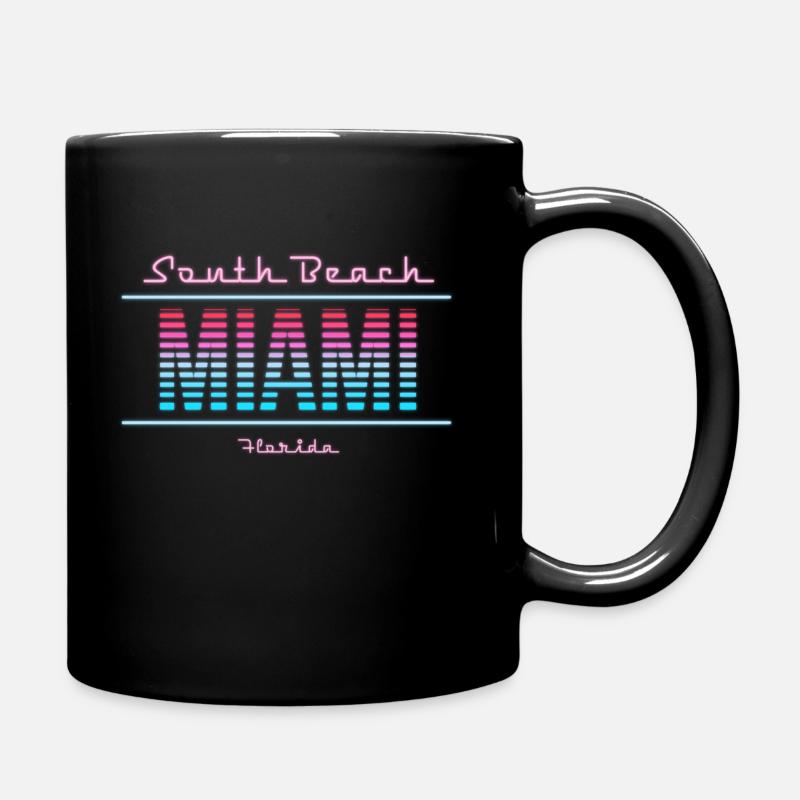 South Beach Neon - Mug uni - noir