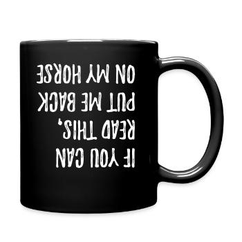 Riding horse - Full Colour Mug - black - Right