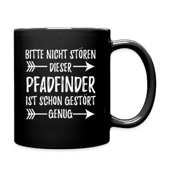 Pfadfinder - Tasse einfarbig - Schwarz - Rechts