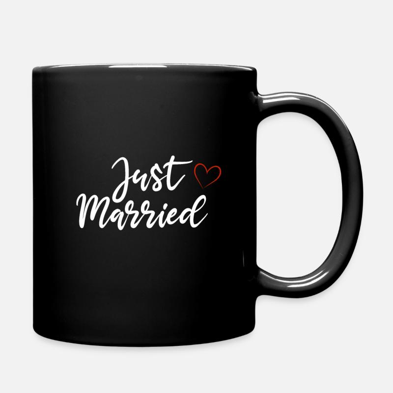 Just Married - Tasse einfarbig - Schwarz