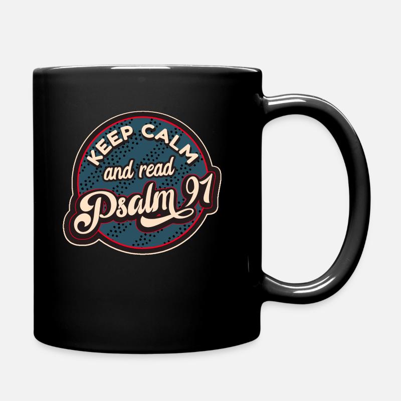 Psalm 91 - Tasse einfarbig - Schwarz