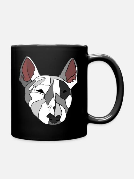 Bullterrier - Tasse einfarbig - Schwarz