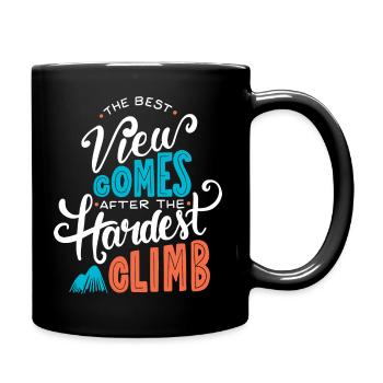 Love Mountain Climb - Full Colour Mug - black - Right