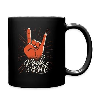 Rock and roll - Full Colour Mug - black - Right