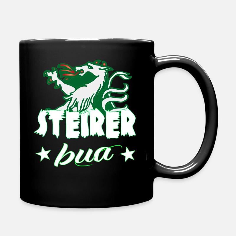 Steirer Bua - Tasse einfarbig - Schwarz