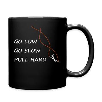 Aerobatics glider glider pilot gliding - Full Colour Mug - black - Right