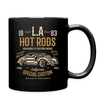 Hot rods L.A. Vintage Hotrod Fahrzeug - Tasse einfarbig - Schwarz - Rechts