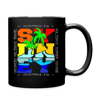 sydney australien - Tasse einfarbig - Schwarz - Rechts