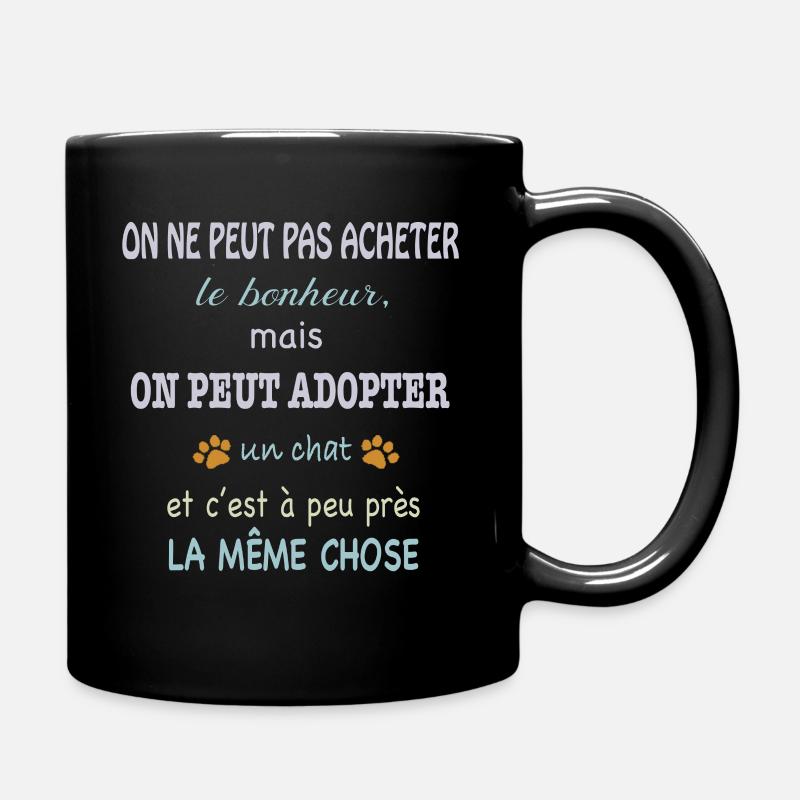 Humour chat - Mug uni - noir