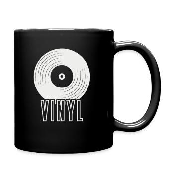 vinyl - Full Colour Mug - black - Right