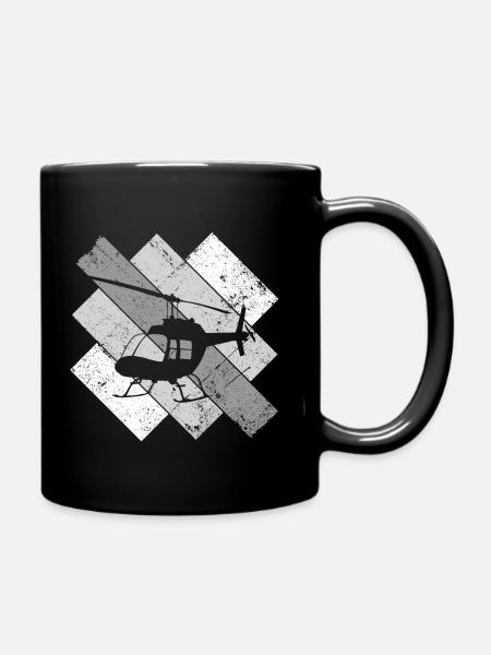 Pilote de sauvetage pilote d'hélicoptère - Mug uni - noir