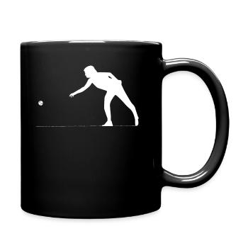 Boule Petanque Boccia Boules - Full Colour Mug - black - Right