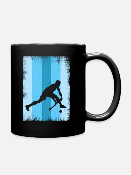 Floorball - Tasse einfarbig - Schwarz
