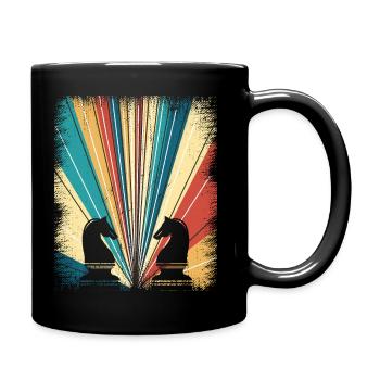 Chess chess player checkmate chess tournament - Full Colour Mug - black - Right
