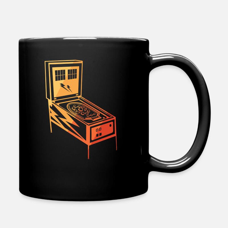 Vintage Flipper Maschine Geschenke Flipper Shirt Retro - Tasse einfarbig - Schwarz