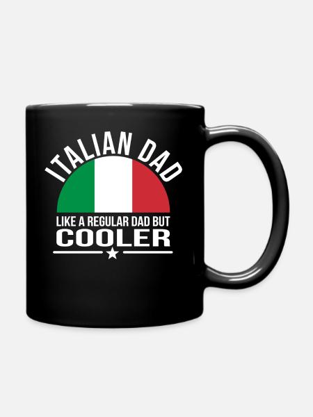 Italien Vater Geschenk - Tasse einfarbig - Schwarz