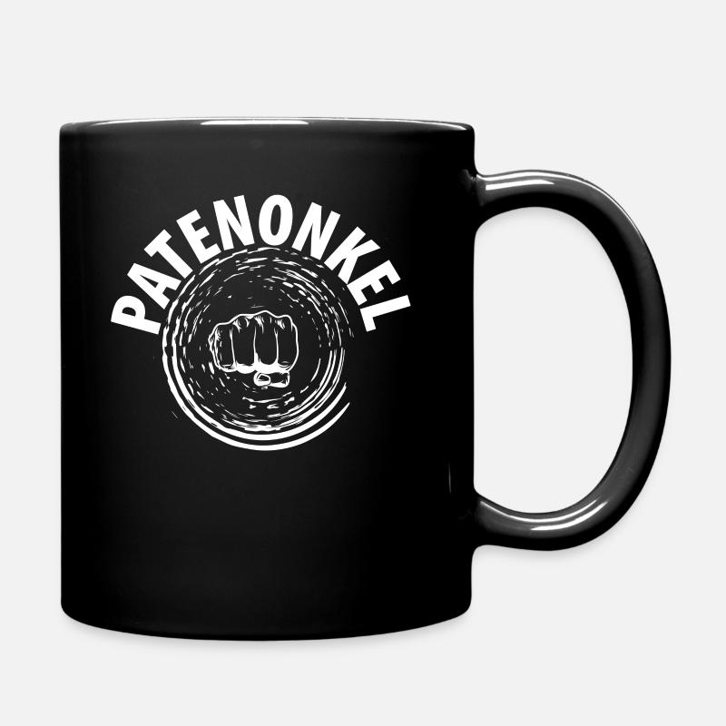 Patenonkel - Taufgeschenk - Tasse einfarbig - Schwarz