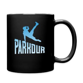 Athlète de course libre de Parkour Freerunner - Mug uni - noir - Droite