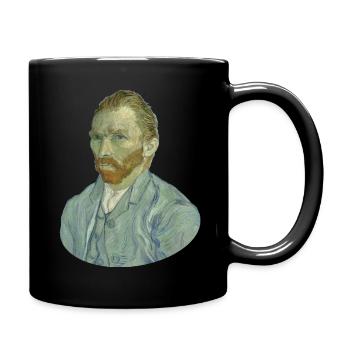 Vincent van Gogh Self Portrait Selbstbild Vincent - Tasse einfarbig - Schwarz - Rechts