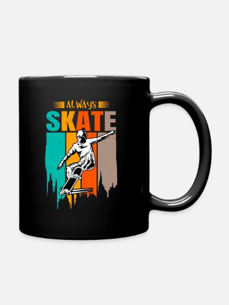 Deskorolka skateboarding vintage skater prezent - Kubek jednokolorowy - czarny